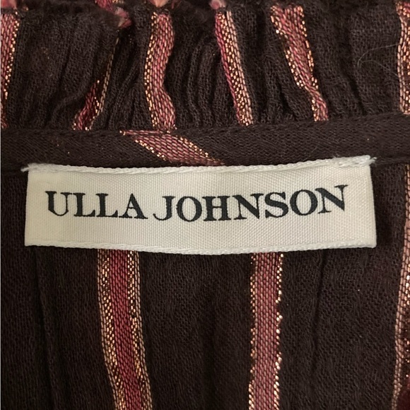 Ulla Johnson Rosalind stripe dress with metallic lurex threads. Size 4 - Picture 9 of 12